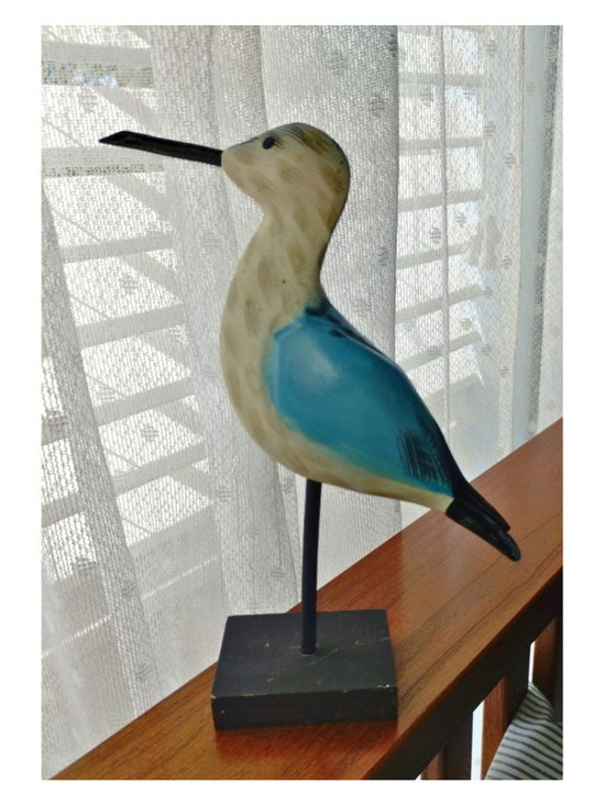 Unbranded Other - Decorative Wooden Shorebird Figurine